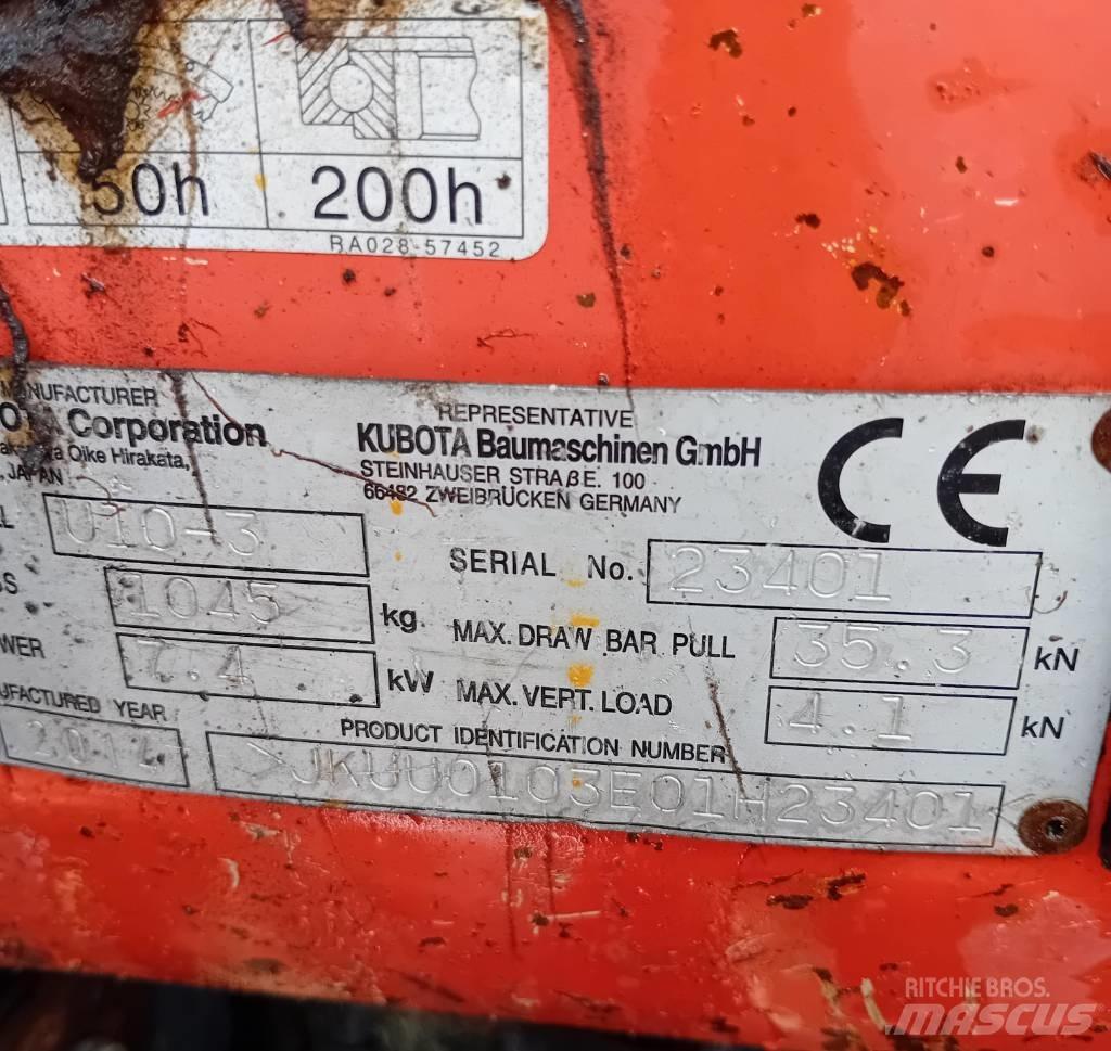 Kubota U 10-3 Mini bageri <7t