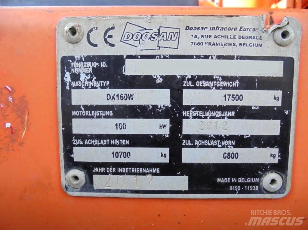 Doosan DX 160 W Bageri na kotačima