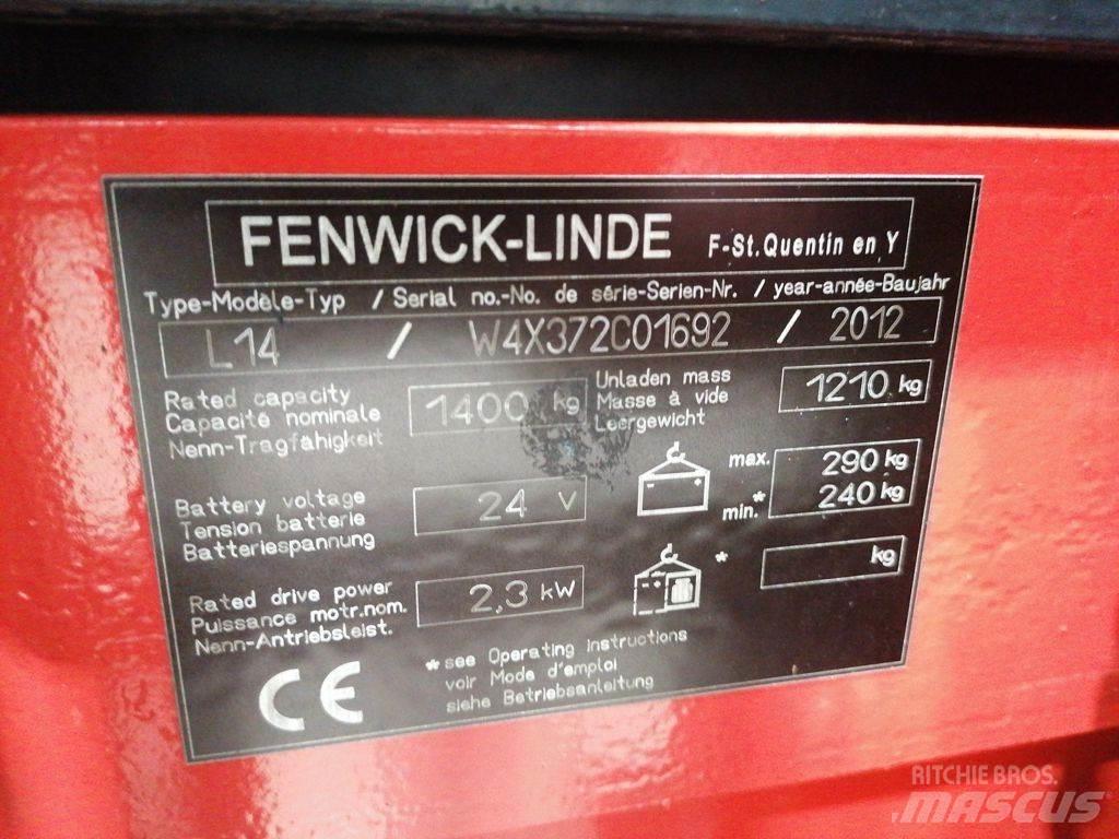 Linde L14 Ručni električni viličar
