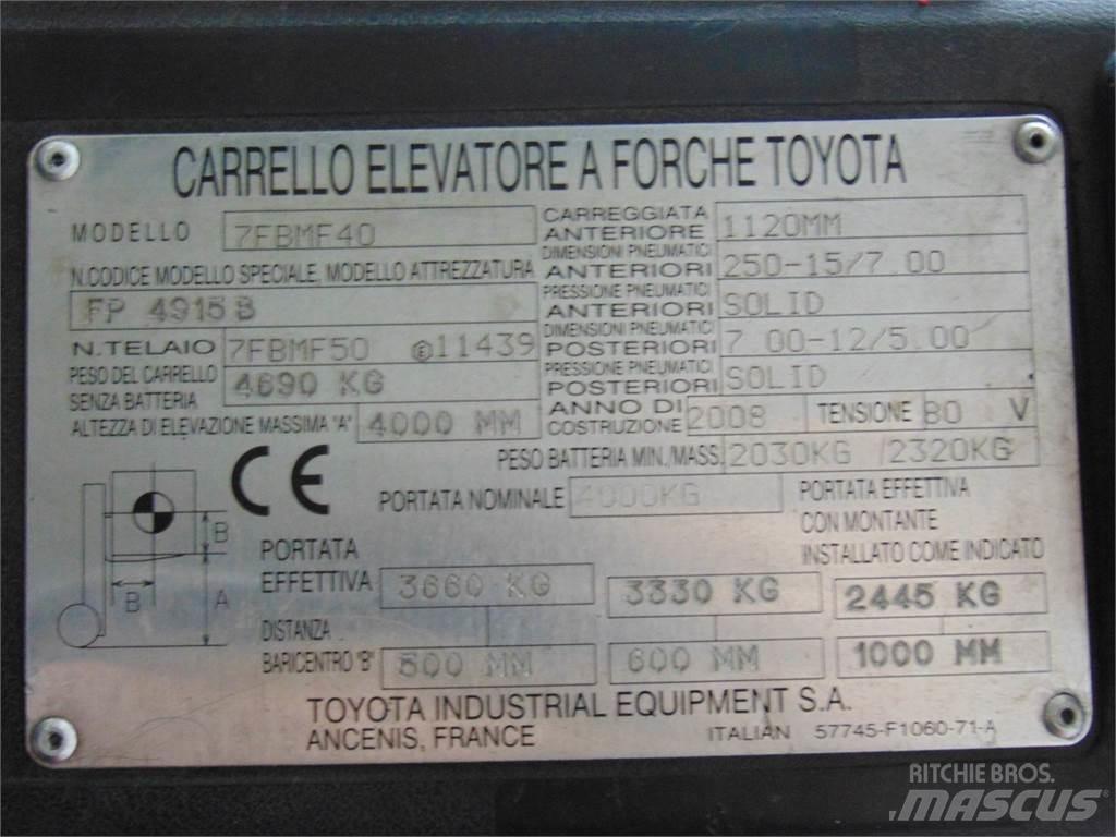 Toyota 7FBMF40 Električni viličari