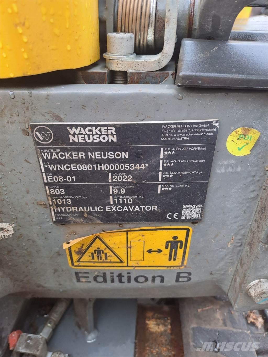 Wacker Neuson 803 Bageri gusjeničari
