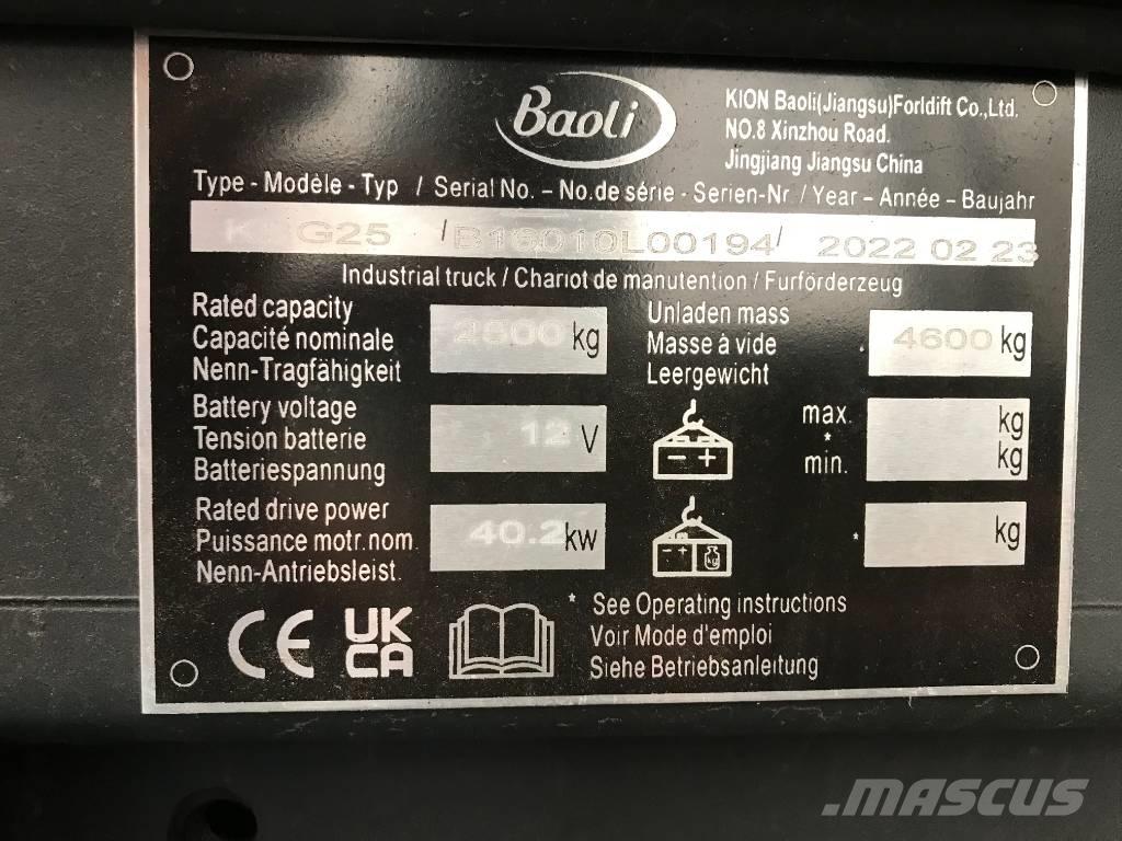Baoli KBG 25 Plinski viličari