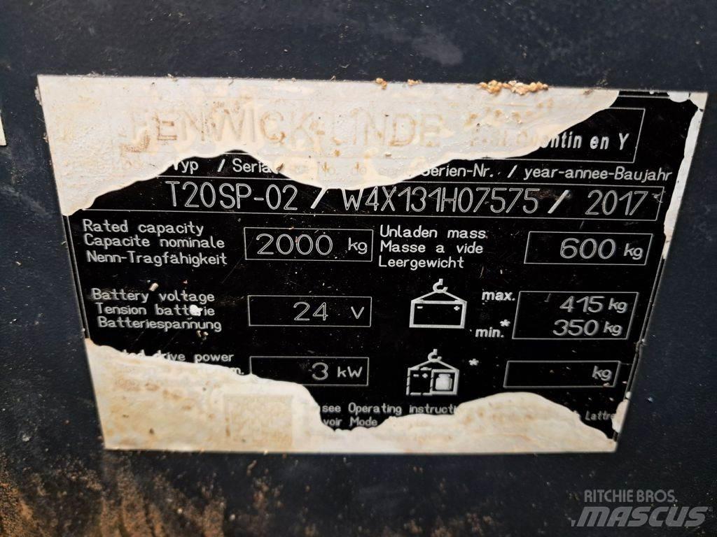 Linde T20SP-02 Nisko podizni električni viličar