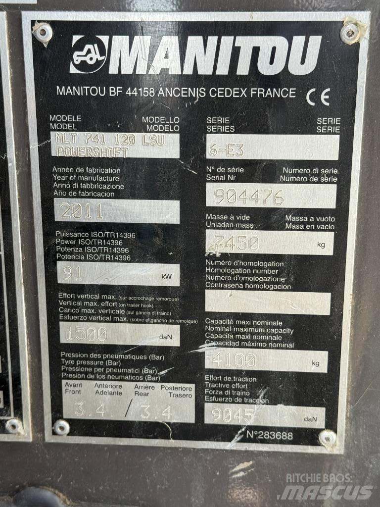 Manitou MLT 741-120 Teleskopski viličari