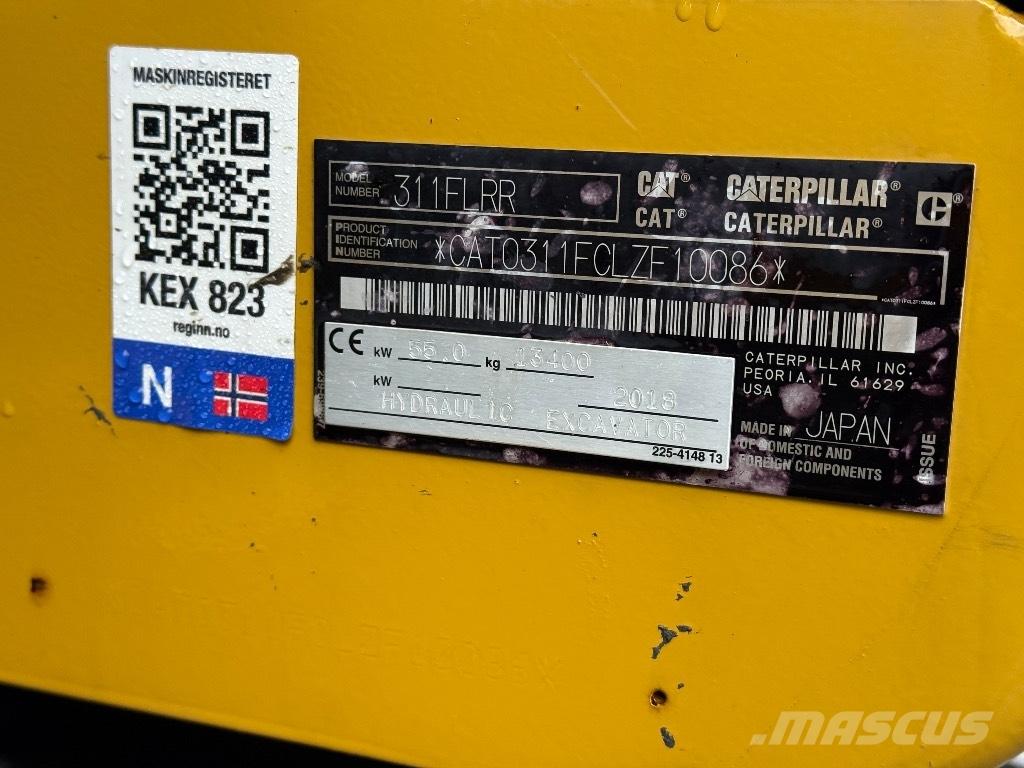 CAT 311 FL RR Bageri gusjeničari