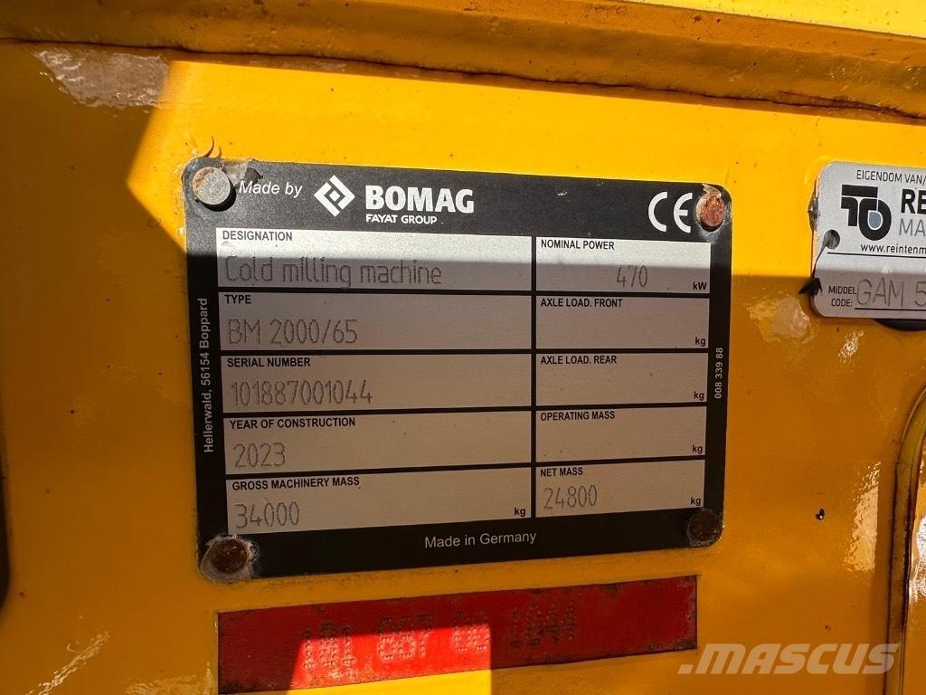 Bomag BM 2000/65 Asfaltne hladne glodalice