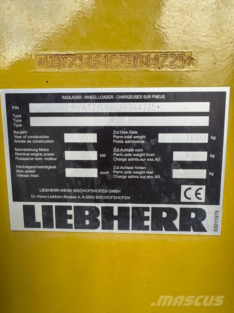 Liebherr L 580 Utovarivači na kotačima