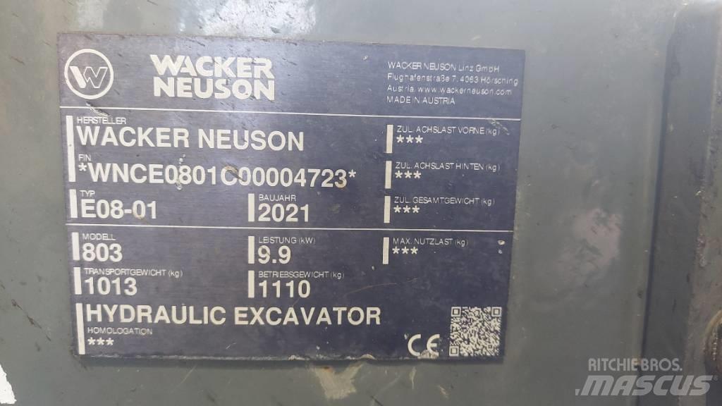 Wacker Neuson 803 Bageri gusjeničari