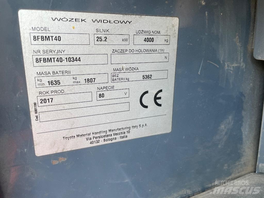 Toyota 8FBMT40 Električni viličari