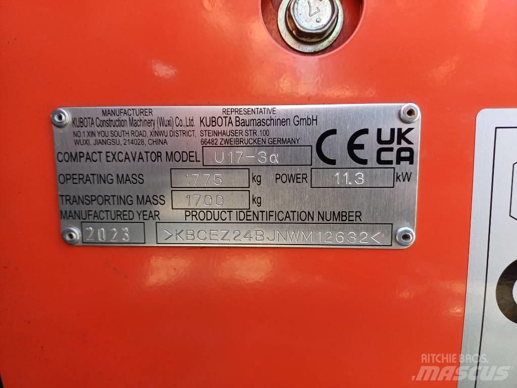 Kubota U 17-3 Mini bageri <7t