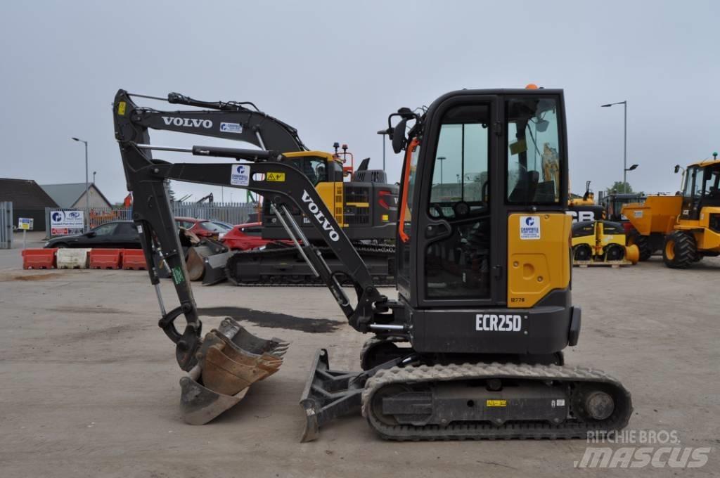 Volvo ECR 25 D Mini bageri <7t