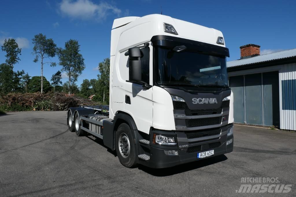 Scania G500B6x2NB Rol kiper kamioni s kukama za dizanje