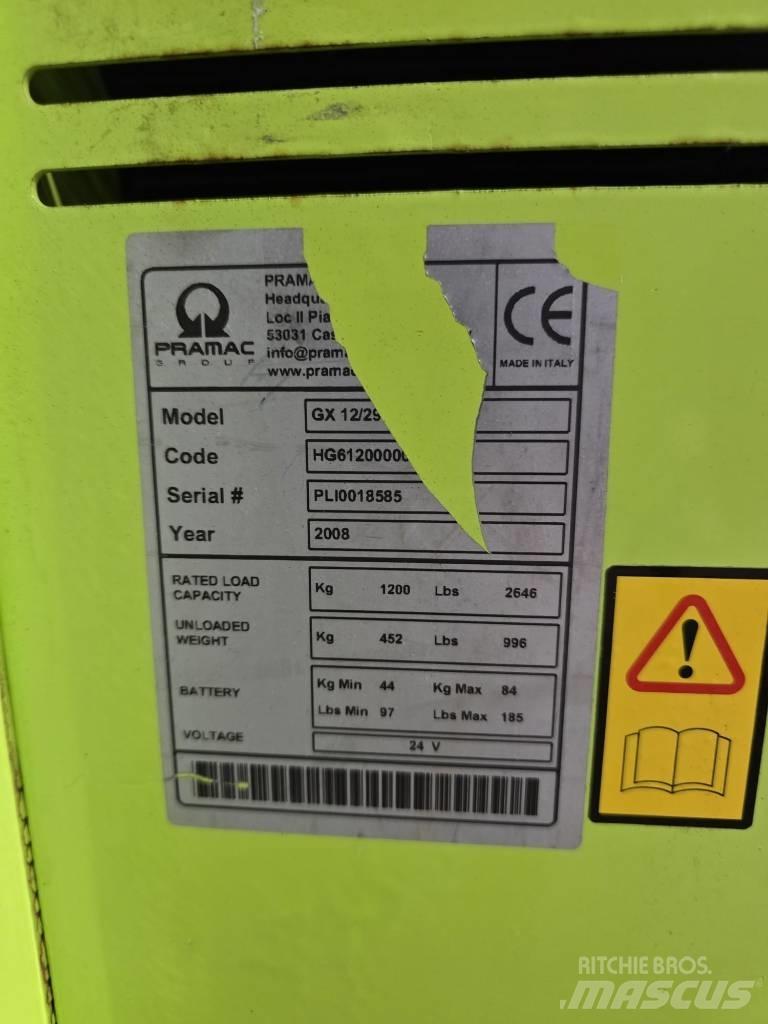 Pramax GX 12/29 Ručni električni viličar