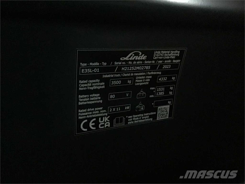 Linde E35L Električni viličari