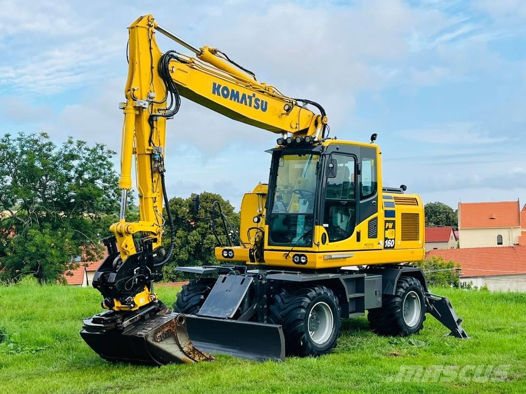 Komatsu PW 160 - 10 Bageri na kotačima