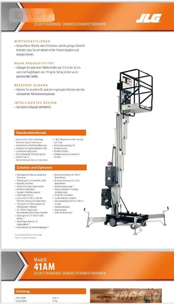 JLG 41 AM Vertikalne radne podizne platforme