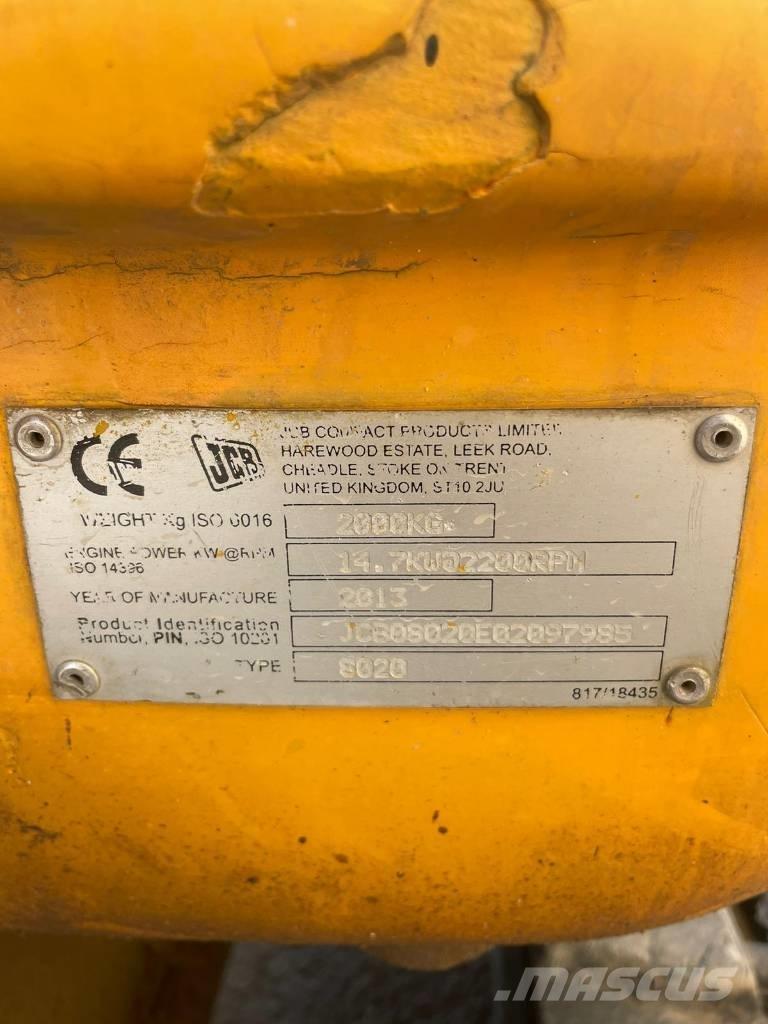 JCB 8020 Mini bageri <7t