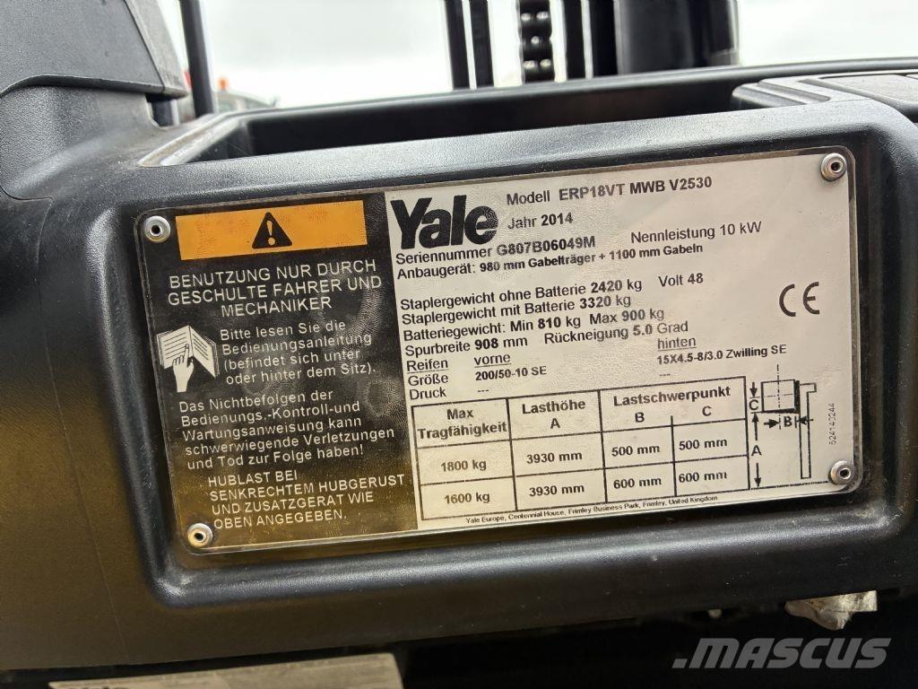 Yale ERP 18VT Električni viličari