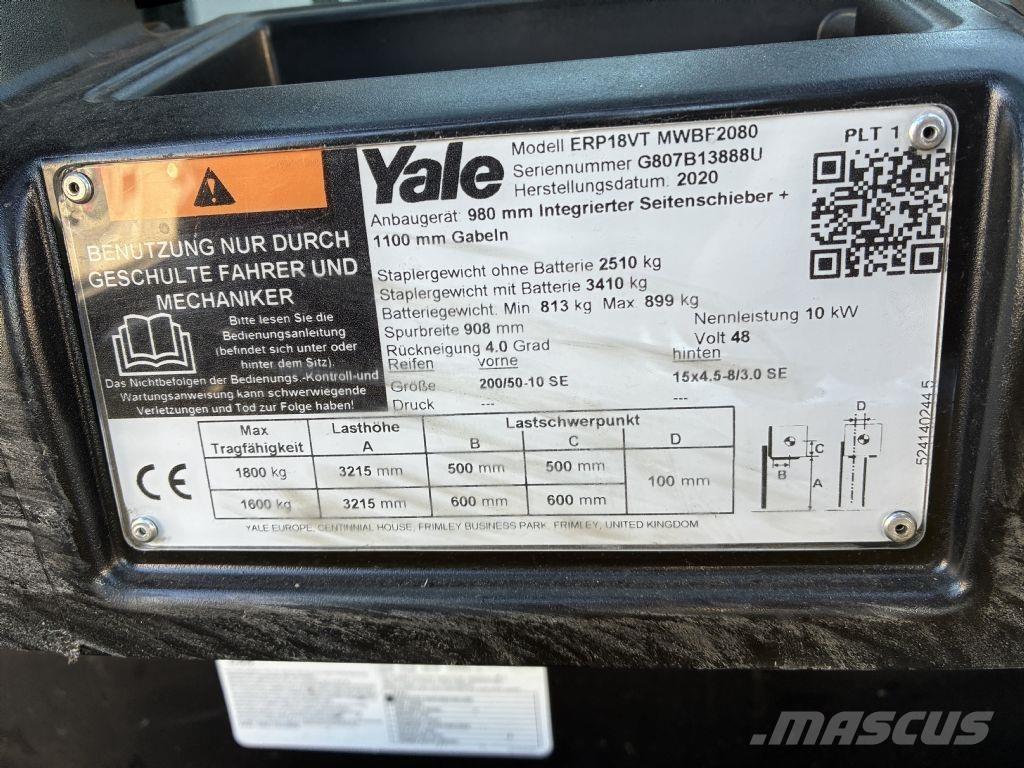Yale ERP 18VT Električni viličari