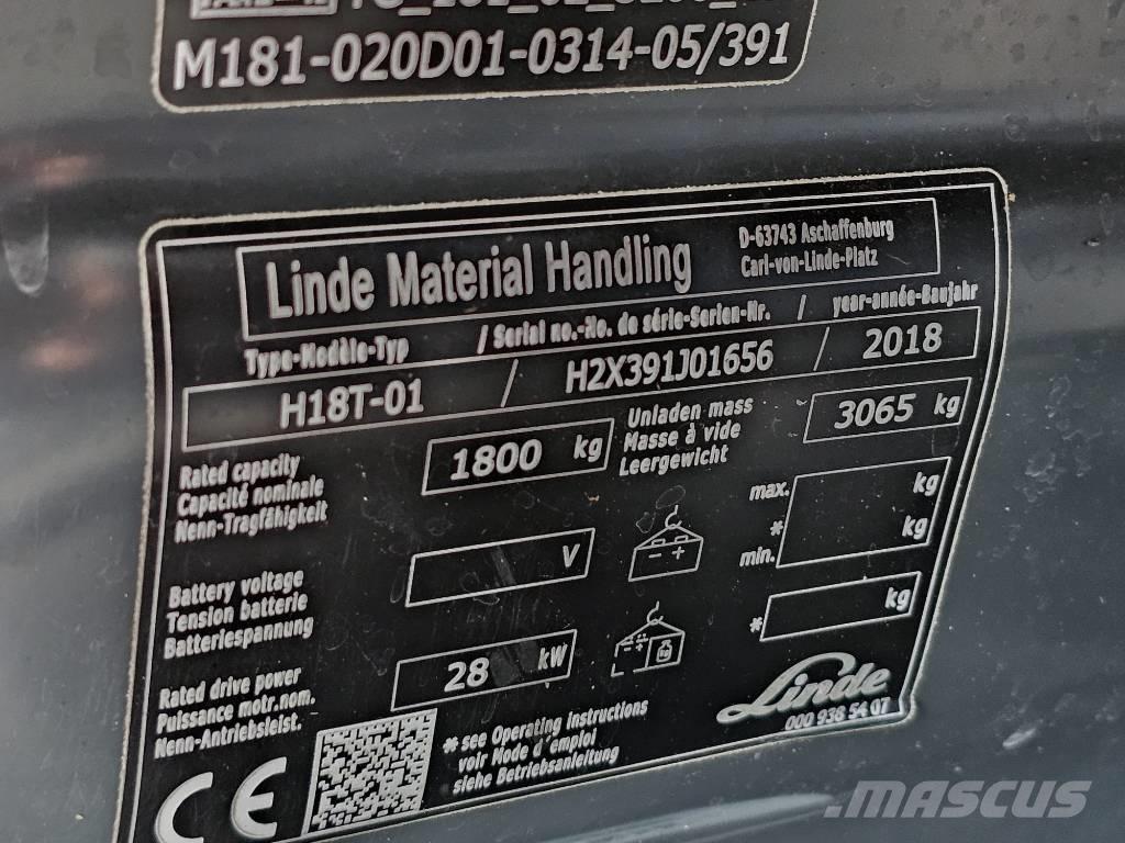 Linde H18T-01 Plinski viličari