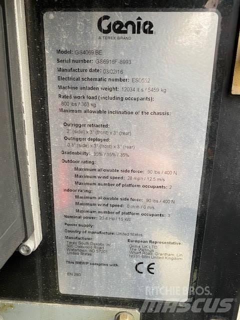 Genie GS-4069 BE Škaraste platforme