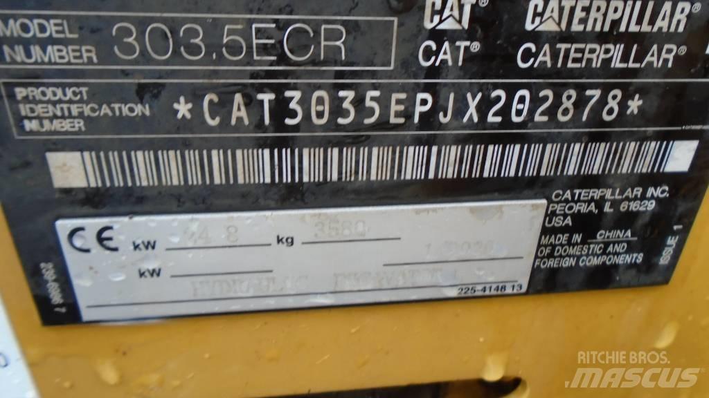 CAT 303.5 E CR Mini bageri <7t