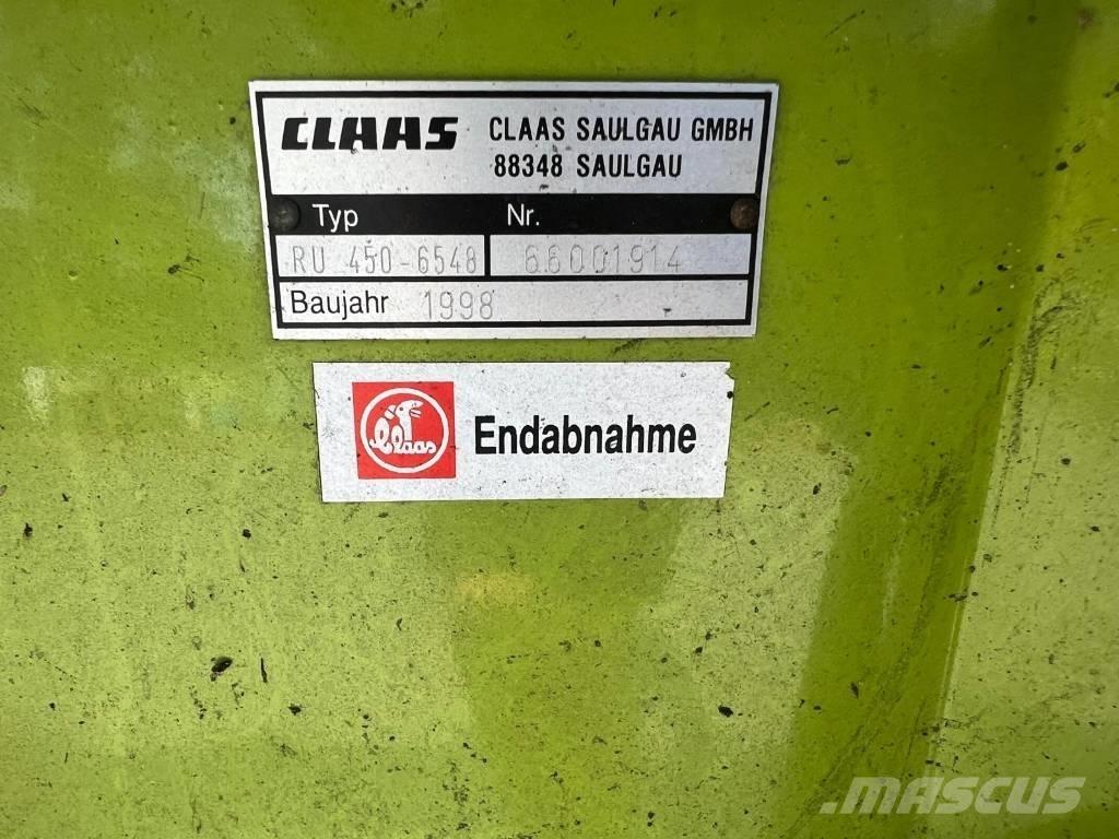CLAAS RU 450 Strojevi za krmu na vlastiti pogon