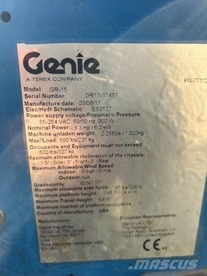 Genie GR-15 Zglobne podizne platforme