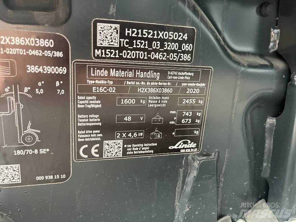 Linde E 16 C-02 Električni viličari