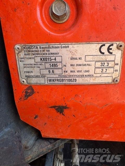 Kubota KX 015-4 Mini bageri <7t