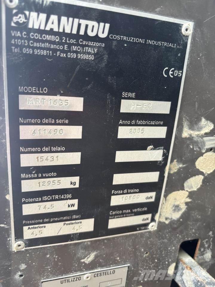 Manitou MRT1635 Teleskopski viličari