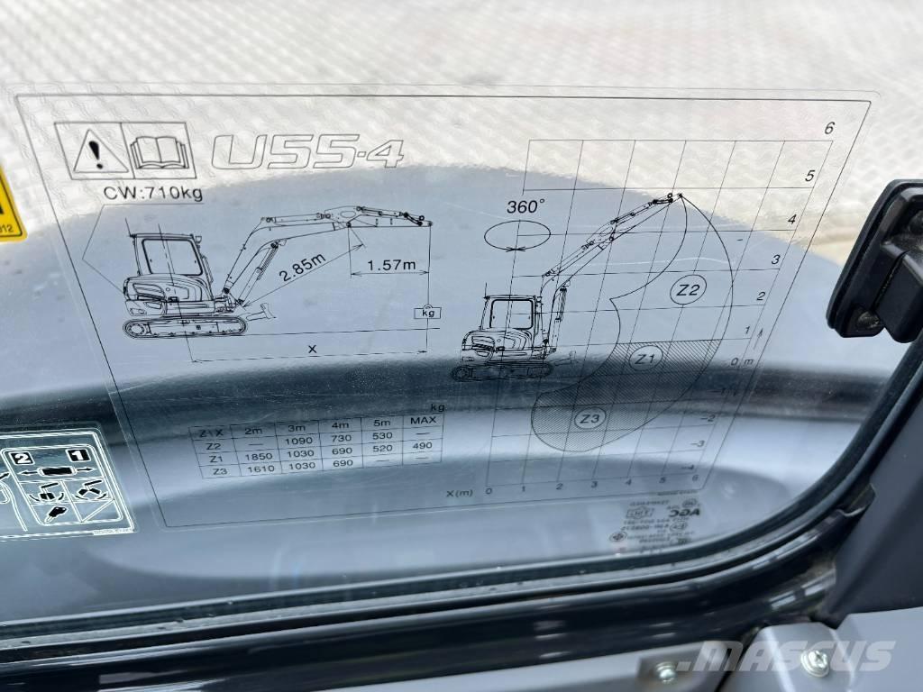 Kubota U 55-4 Mini bageri <7t