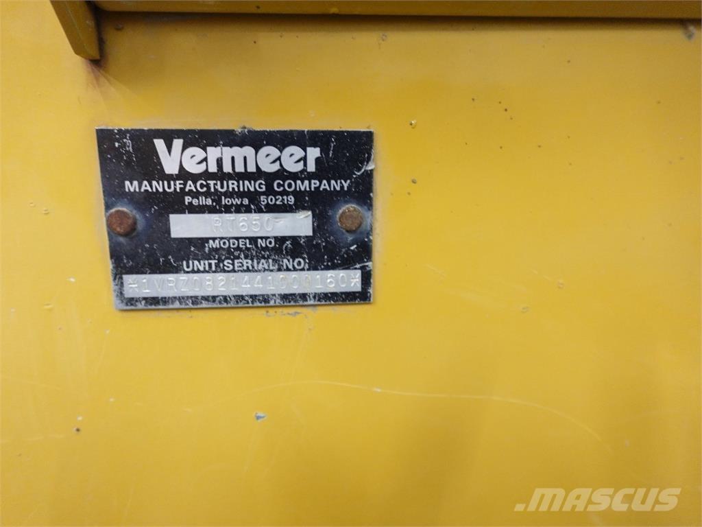 Vermeer RT650 Rovokopači freze za kanale Trenčeri