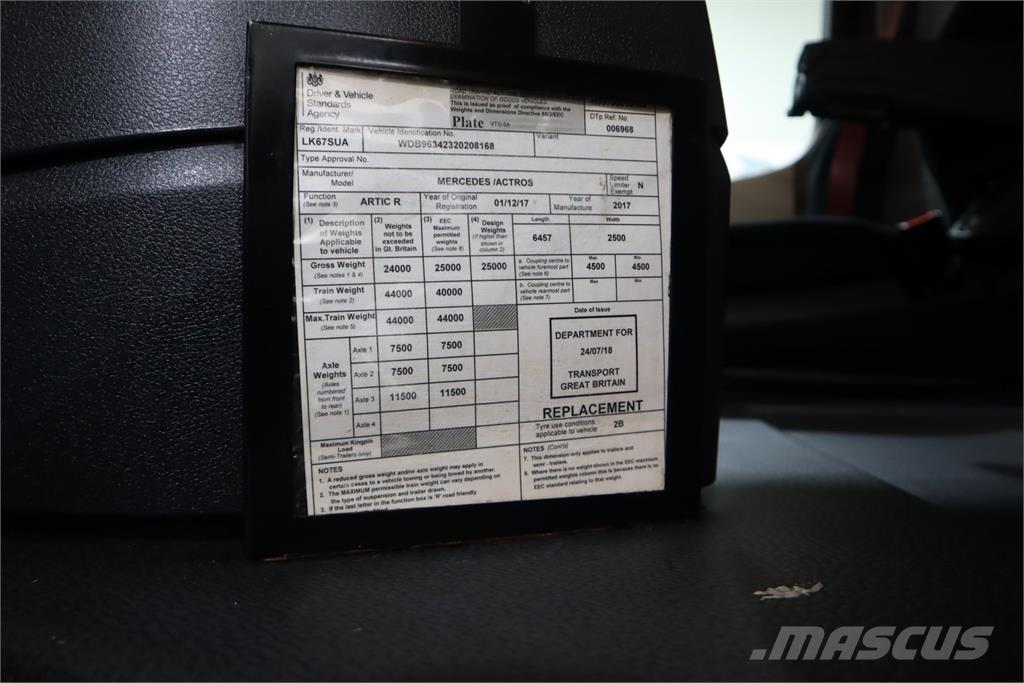 Mercedes-Benz ACTROS 2543 Traktorske jedinice