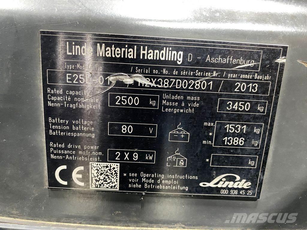 Linde E25L Električni viličari