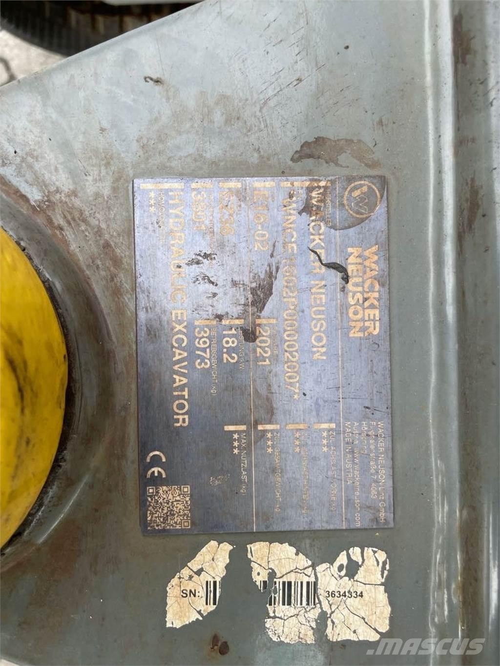 Wacker Neuson EZ36 Bageri gusjeničari