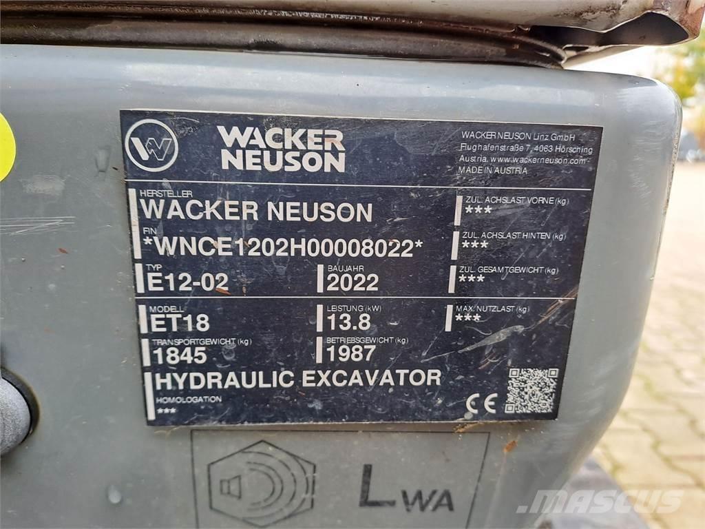 Wacker Neuson ET18 Bageri gusjeničari