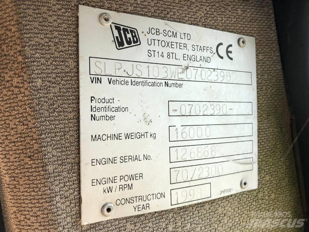 JCB JS 103 FOR PARTS Bageri gusjeničari