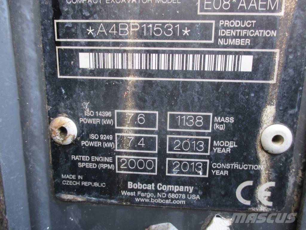 Bobcat E 08 Mini bageri <7t