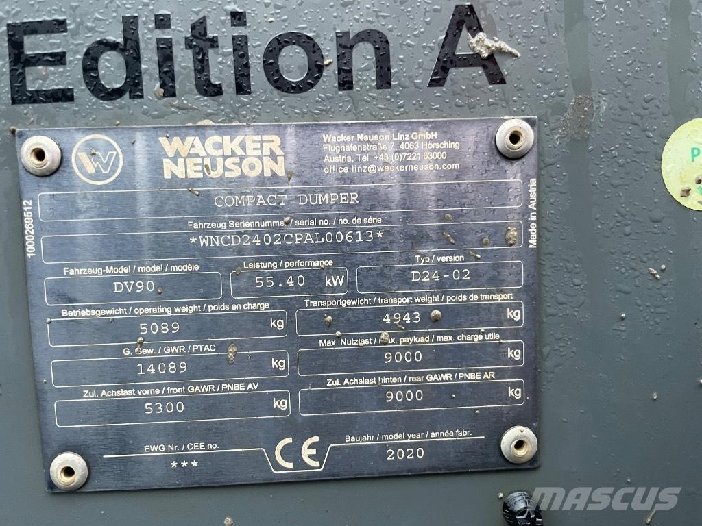 Wacker Neuson DV 90 Demperi za gradilišta
