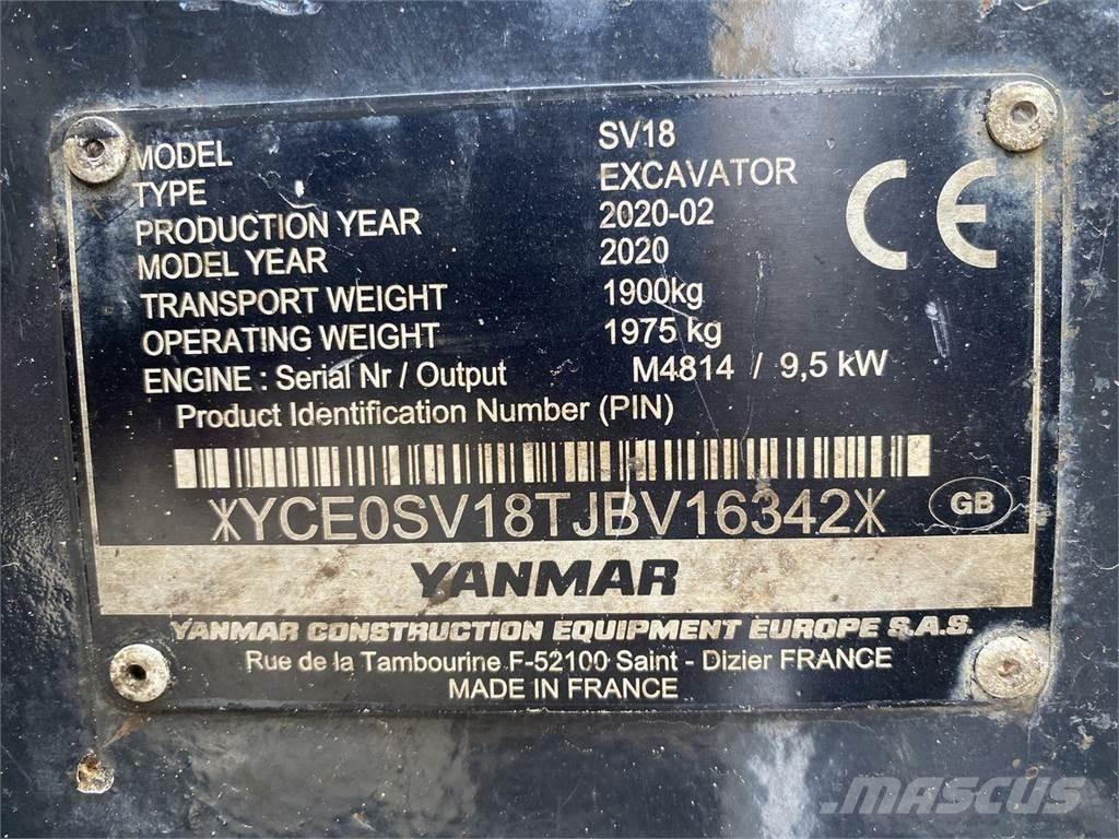 Yanmar SV18 Bageri na kotačima