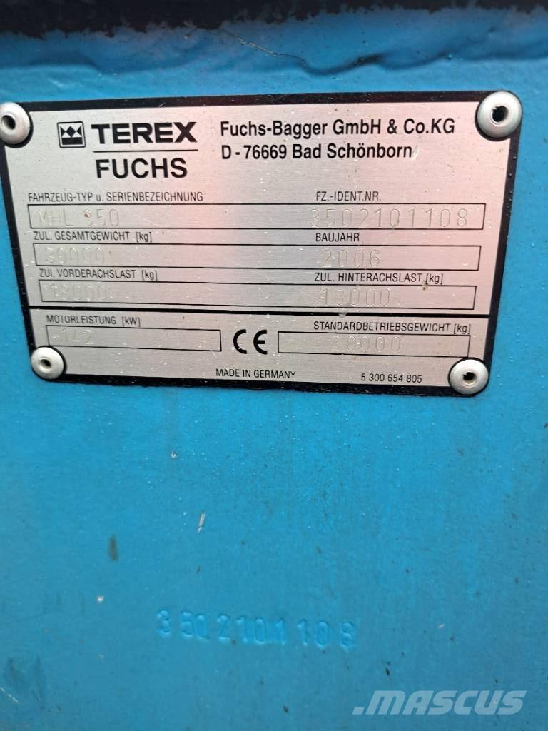 Fuchs MHL 350 Bageri za manipuliranje materijalom / otpadom