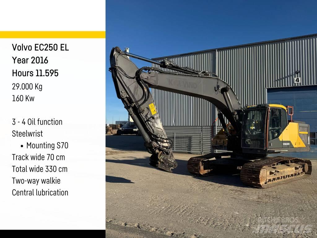 Volvo EC 250 EL Bageri gusjeničari