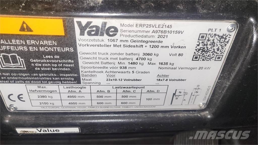 Yale ERP25VL 2021 Električni viličari