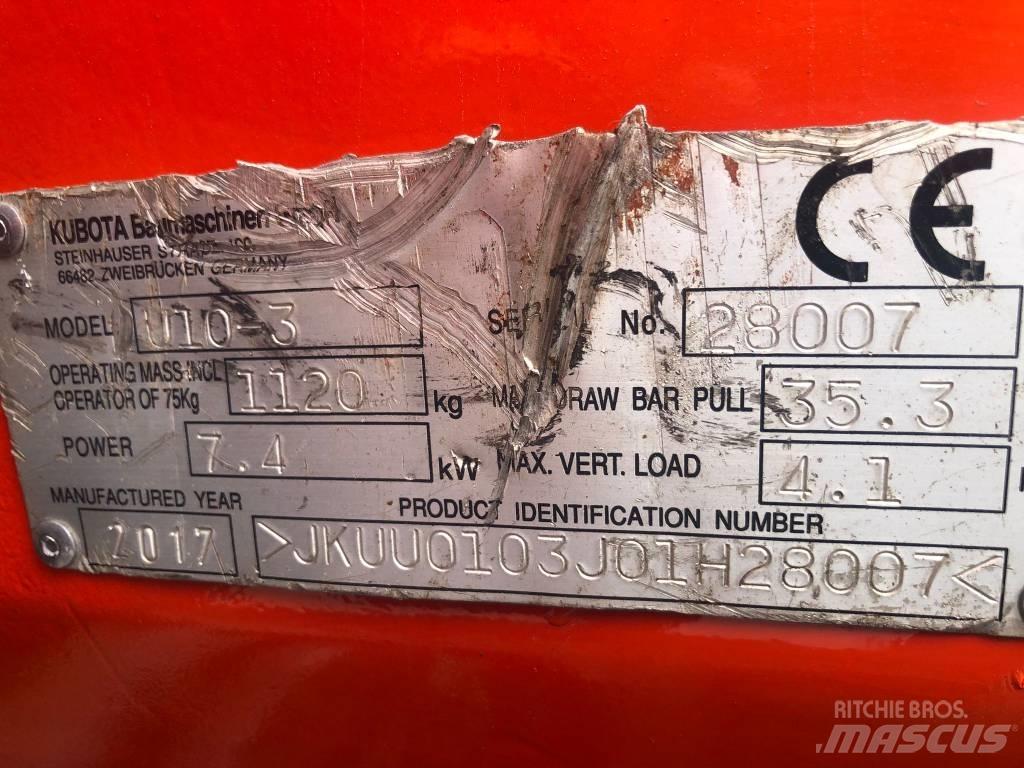 Kubota U 10-3 Mini bageri <7t