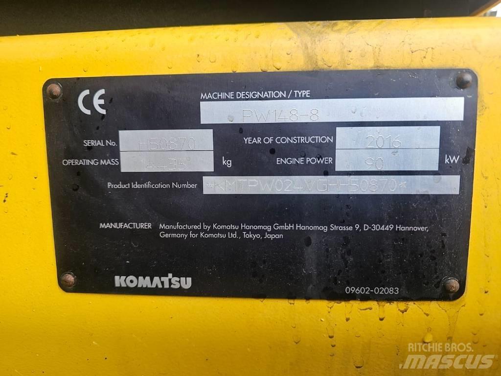 Komatsu PW148-8 Bageri na kotačima