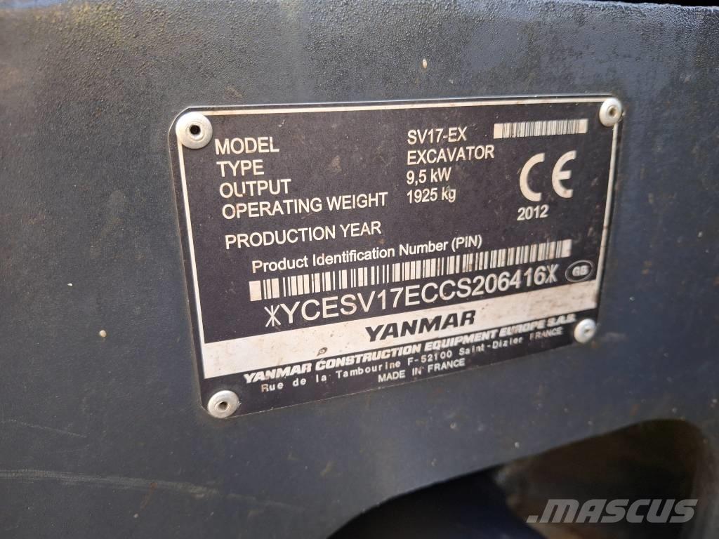 Yanmar SV 17 EX Mini bageri <7t