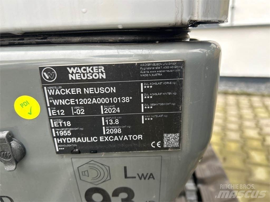 Wacker Neuson ET18 Bageri gusjeničari