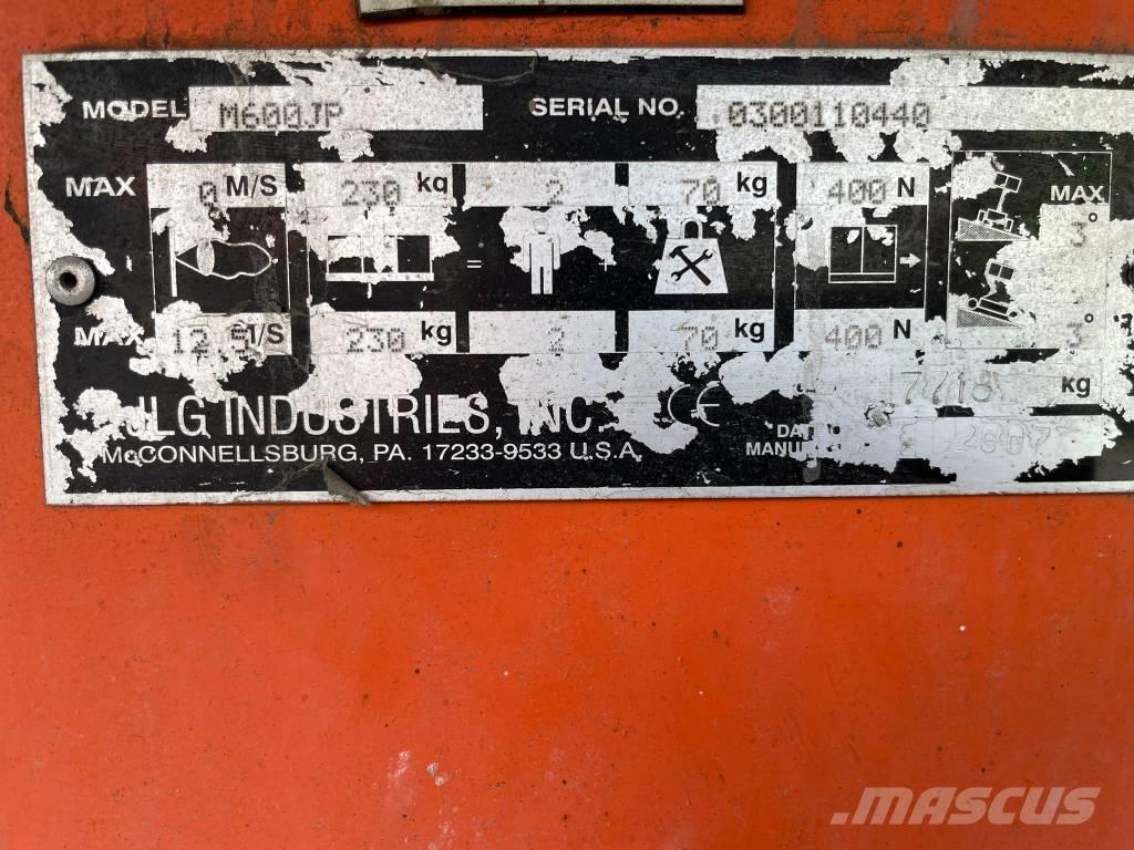 JLG M 600 JP Zglobne podizne platforme