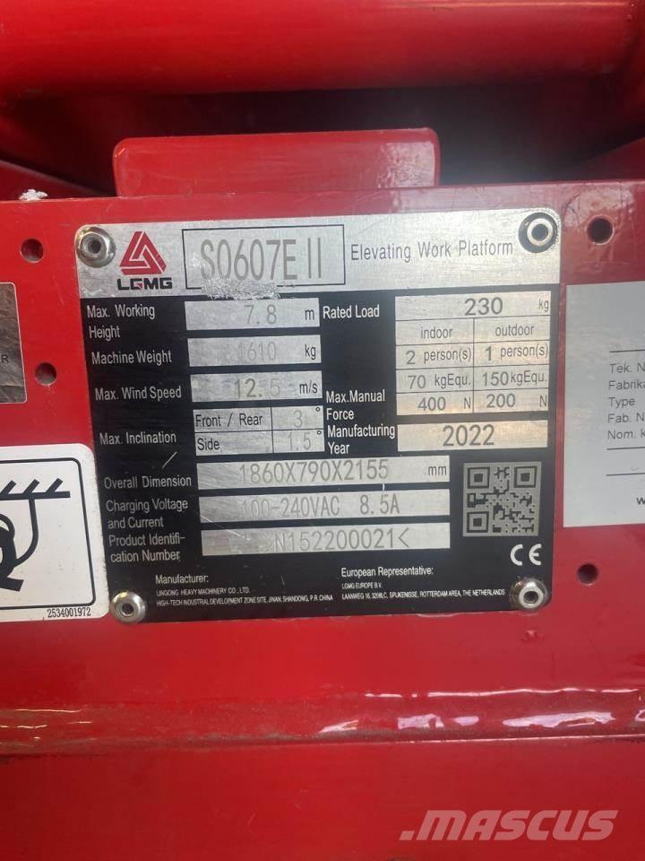 LGMG S0607E II Škaraste platforme